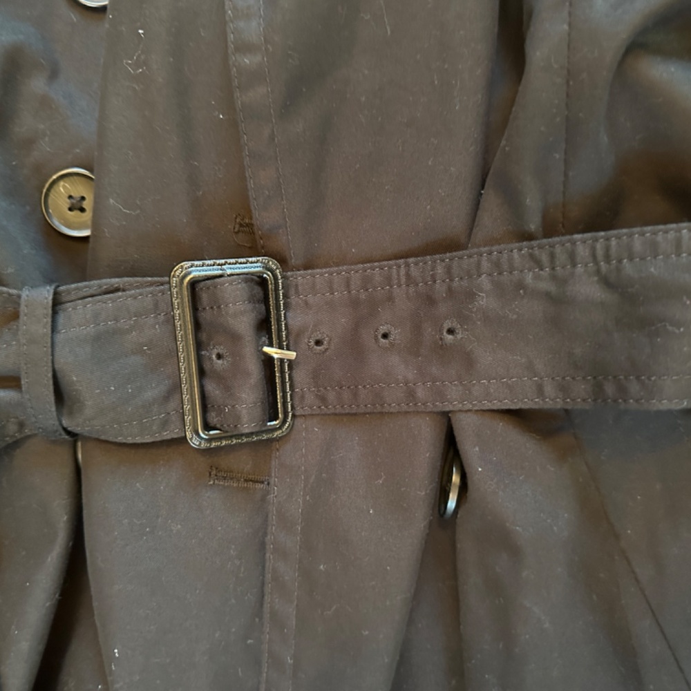 Banana republic xs black trenchcoat - Picture 6 of 8